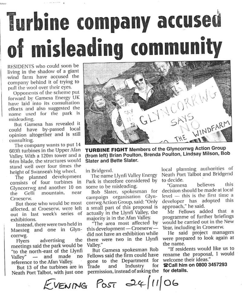 Evening Post Article