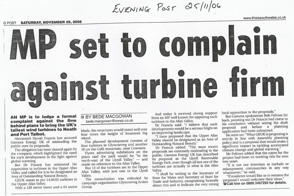 Evening Post Article